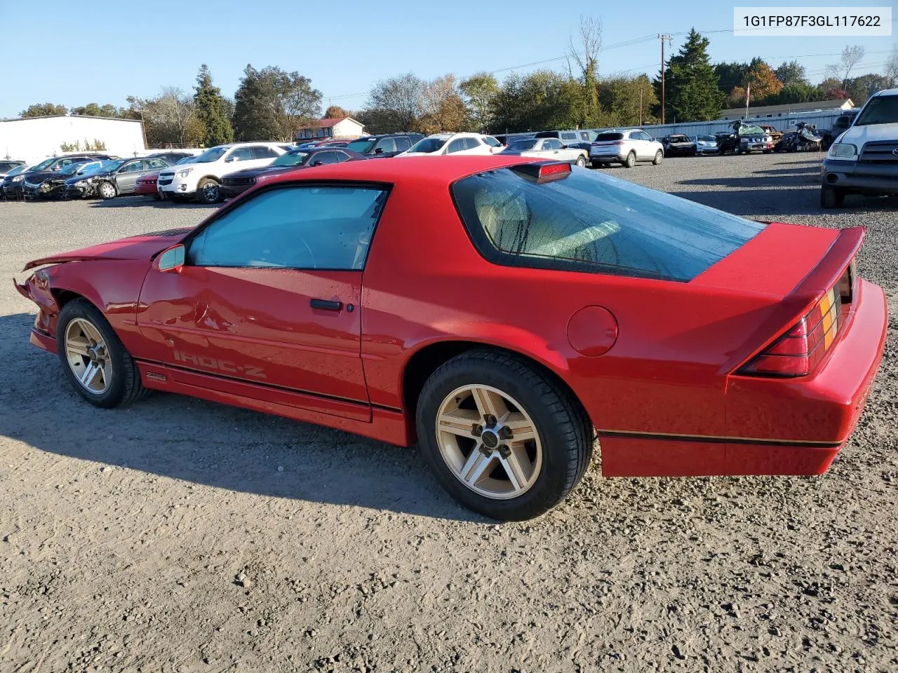 1986 Chevrolet Camaro VIN: 1G1FP87F3GL117622 Lot: 78164784