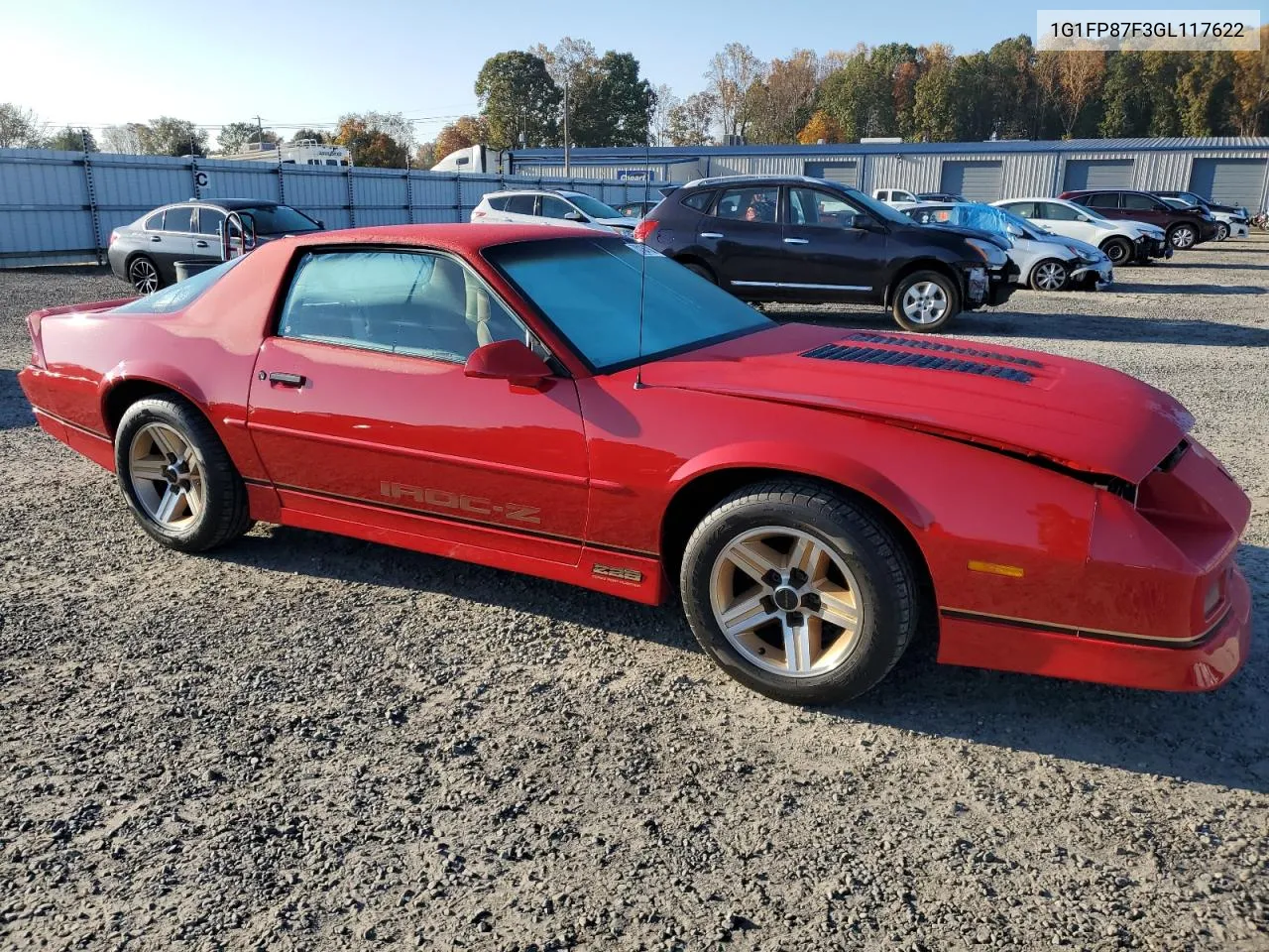 1986 Chevrolet Camaro VIN: 1G1FP87F3GL117622 Lot: 78164784