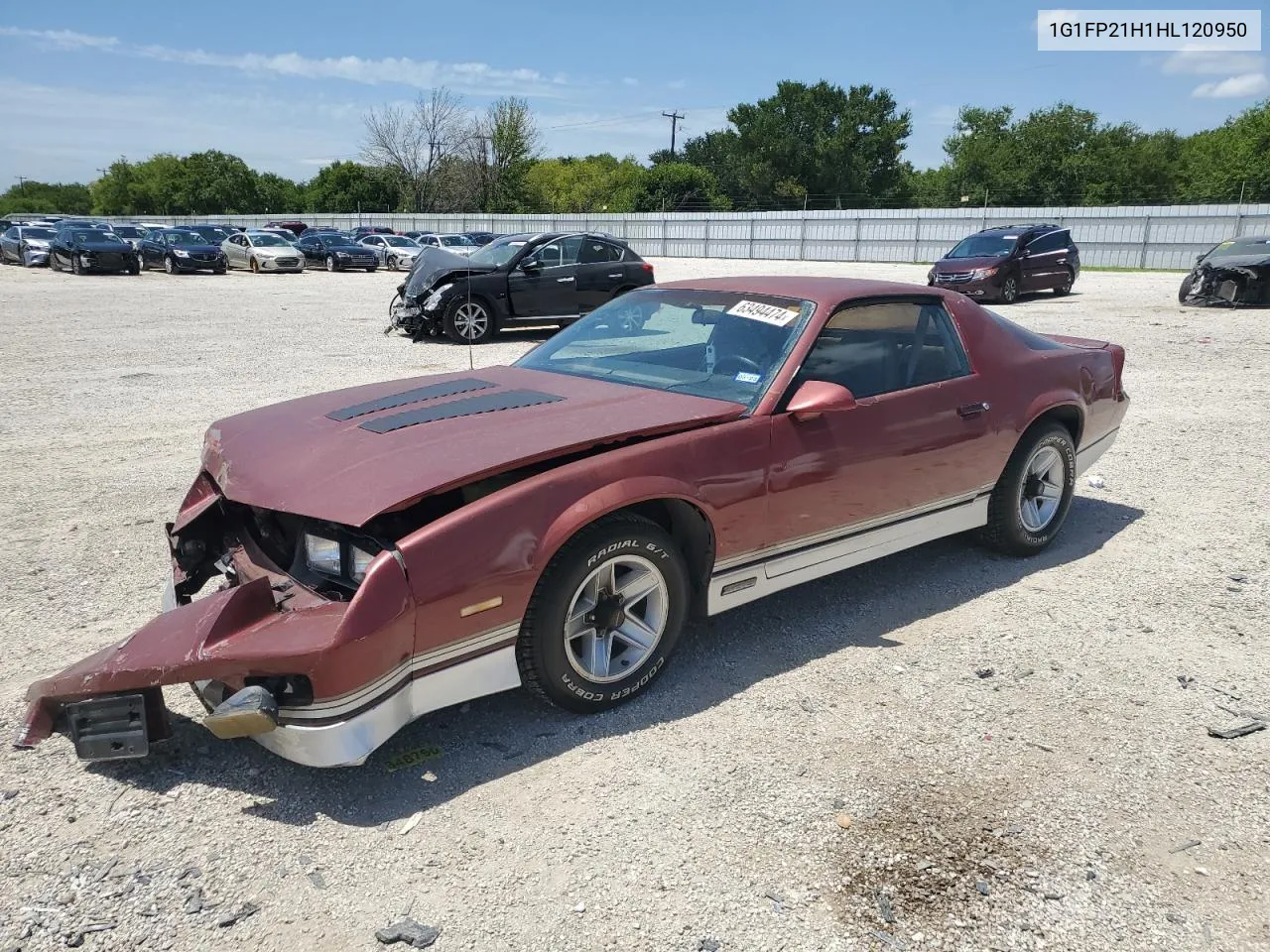 1G1FP21H1HL120950 1987 Chevrolet Camaro