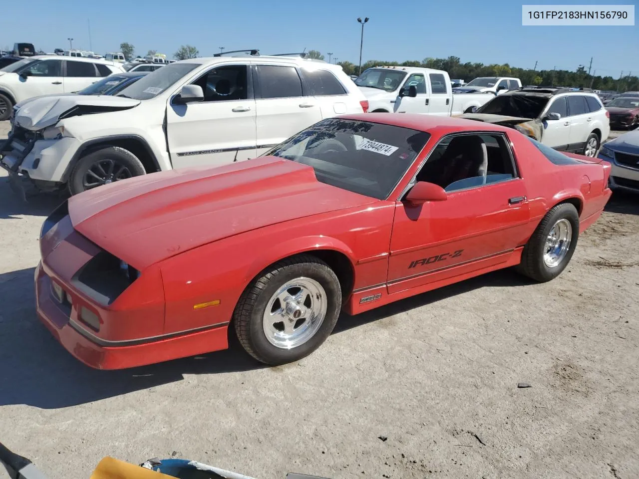 1987 Chevrolet Camaro VIN: 1G1FP2183HN156790 Lot: 73944874