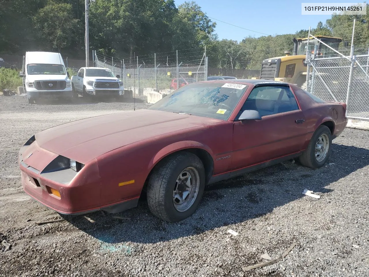 1987 Chevrolet Camaro VIN: 1G1FP21H9HN145261 Lot: 74501204