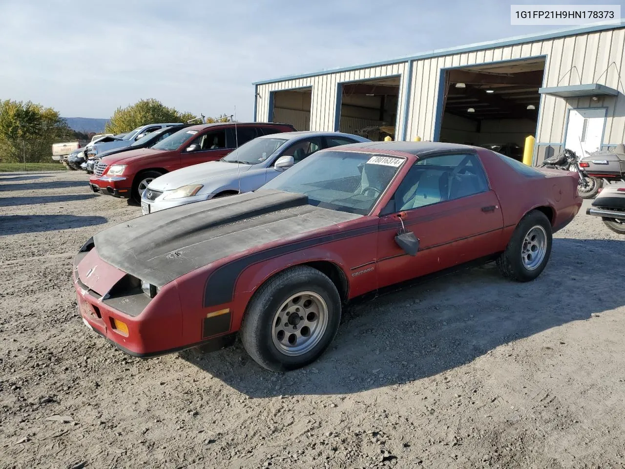 1987 Chevrolet Camaro VIN: 1G1FP21H9HN178373 Lot: 78016374