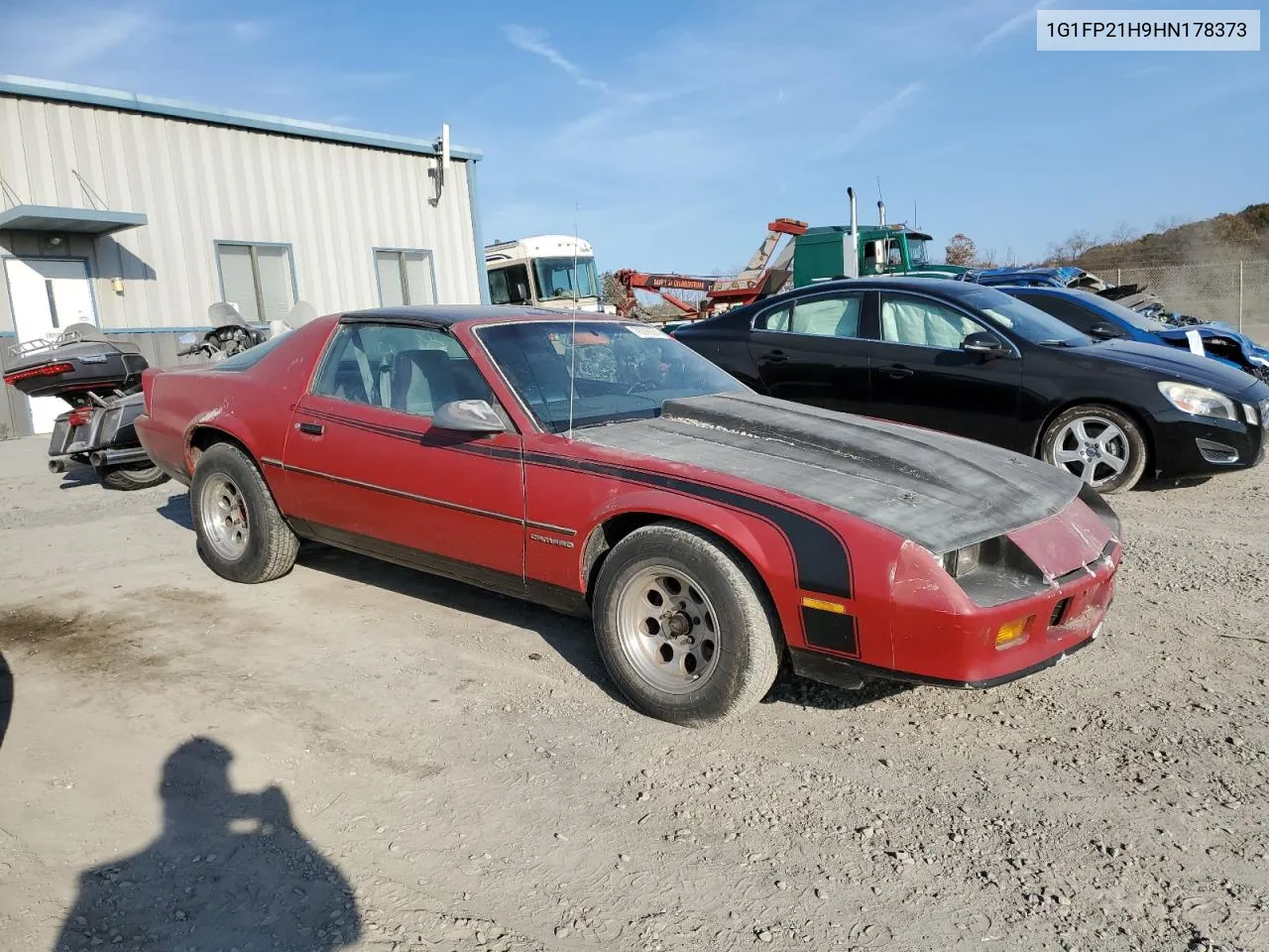 1987 Chevrolet Camaro VIN: 1G1FP21H9HN178373 Lot: 78016374