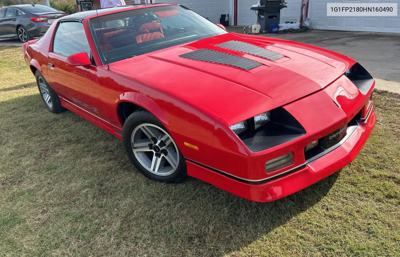 1987 Chevrolet Camaro VIN: 1G1FP2180HN160490 Lot: 79435094