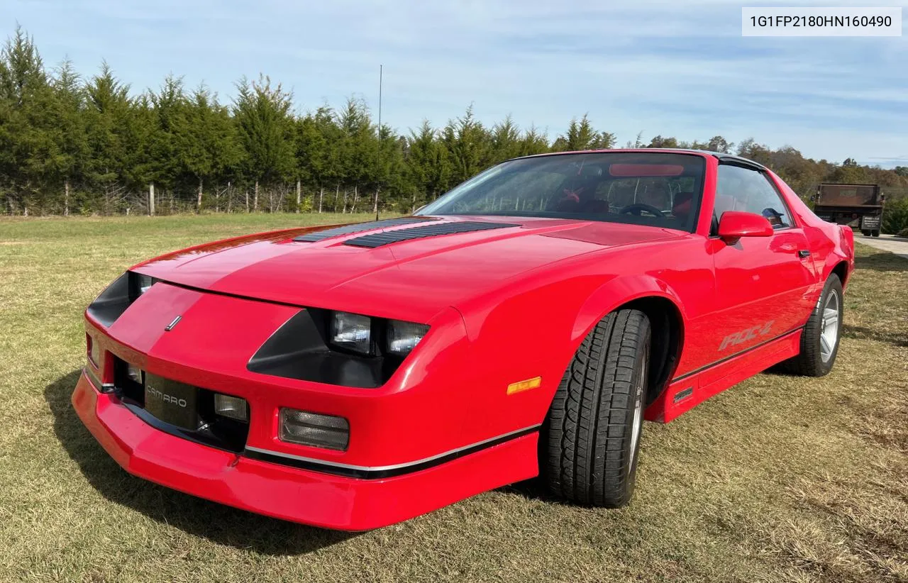 1987 Chevrolet Camaro VIN: 1G1FP2180HN160490 Lot: 79435094