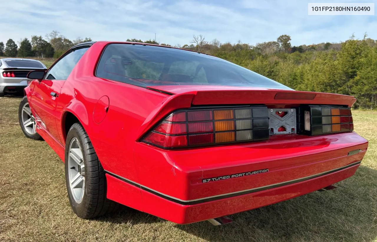 1987 Chevrolet Camaro VIN: 1G1FP2180HN160490 Lot: 79435094