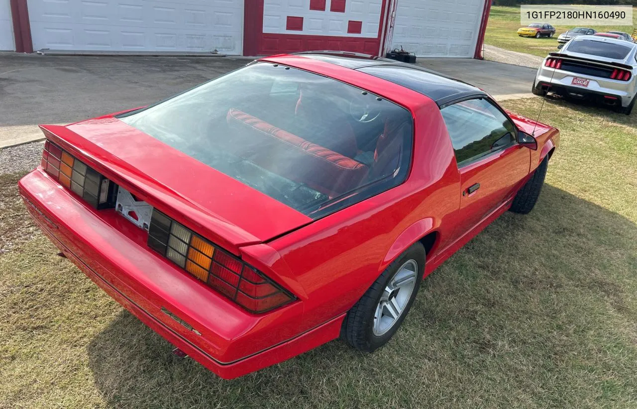 1987 Chevrolet Camaro VIN: 1G1FP2180HN160490 Lot: 79435094