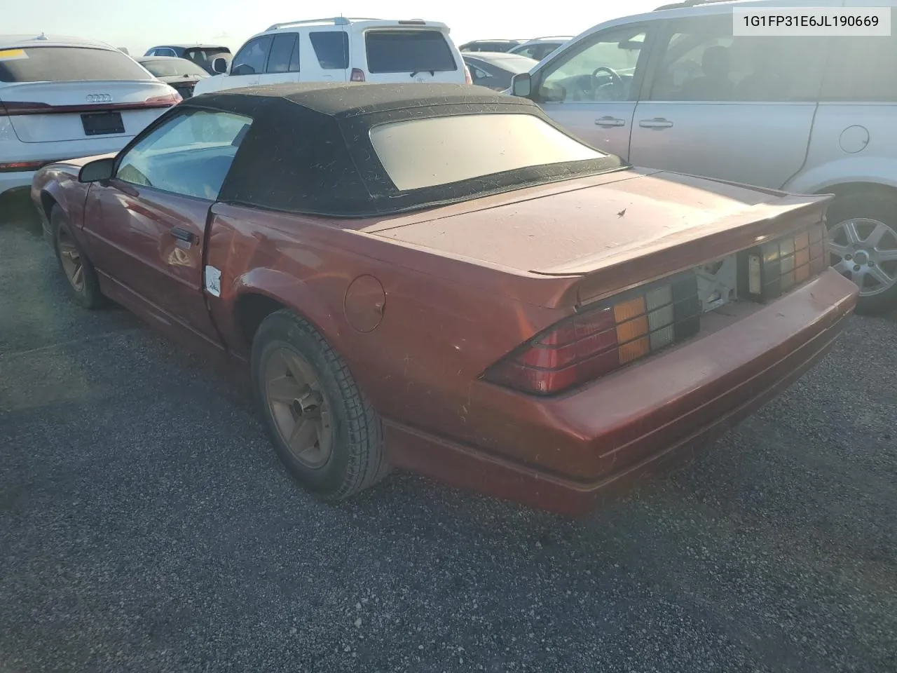 1988 Chevrolet Camaro VIN: 1G1FP31E6JL190669 Lot: 75381994