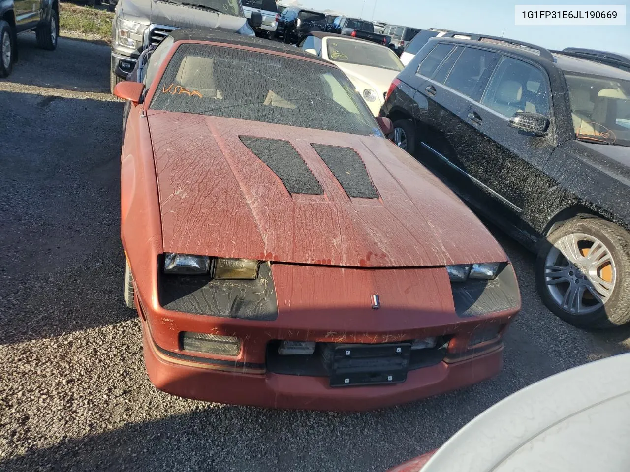 1988 Chevrolet Camaro VIN: 1G1FP31E6JL190669 Lot: 75381994