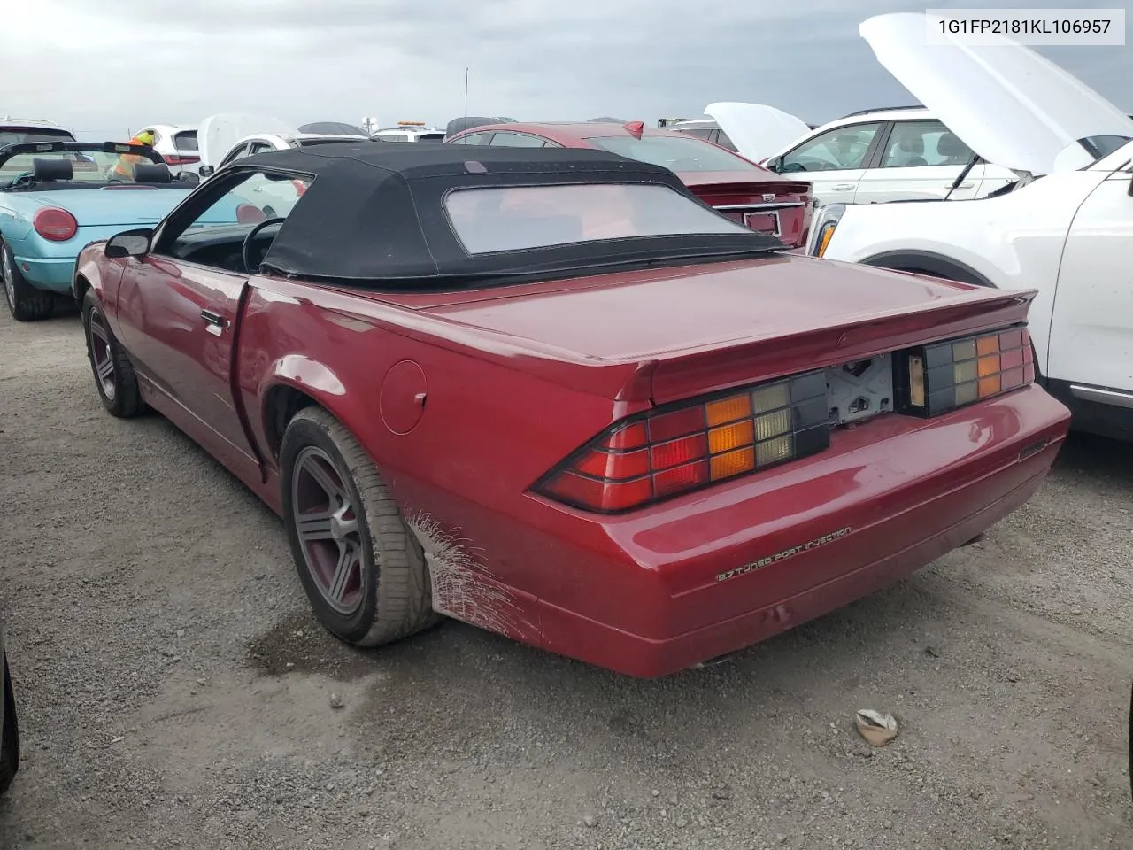 1989 Chevrolet Camaro VIN: 1G1FP2181KL106957 Lot: 76804824