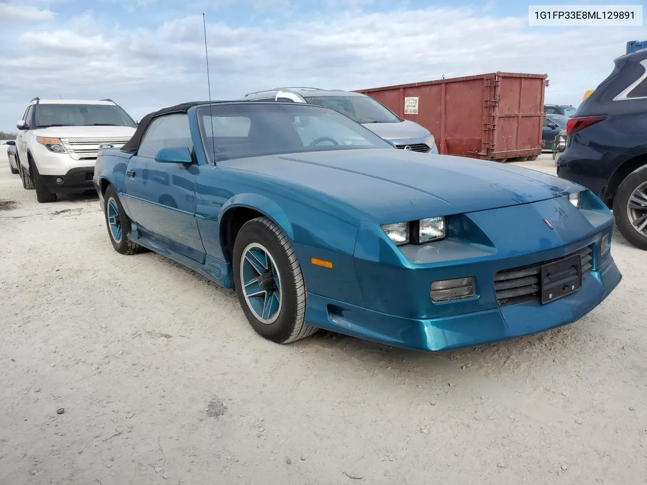 1991 Chevrolet Camaro Rs VIN: 1G1FP33E8ML129891 Lot: 75699184