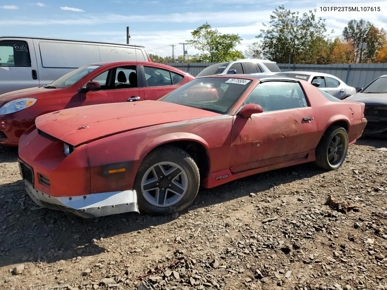 1991 Chevrolet Camaro Rs VIN: 1G1FP23T5ML107615 Lot: 76175504