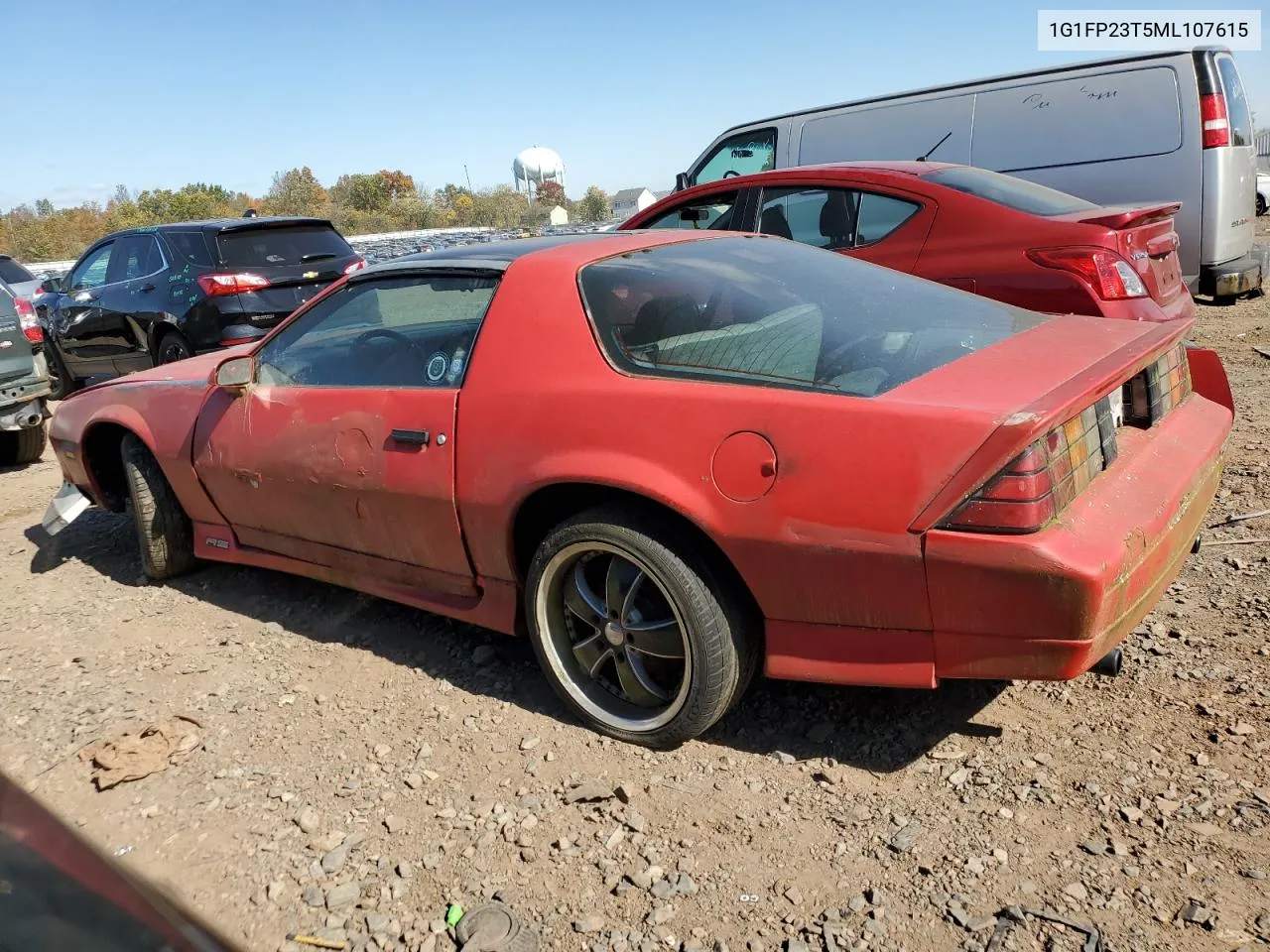 1991 Chevrolet Camaro Rs VIN: 1G1FP23T5ML107615 Lot: 76175504