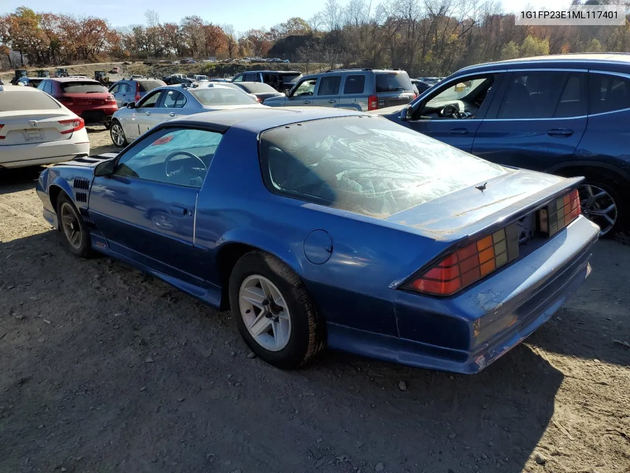 1991 Chevrolet Camaro Rs VIN: 1G1FP23E1ML117401 Lot: 79384764