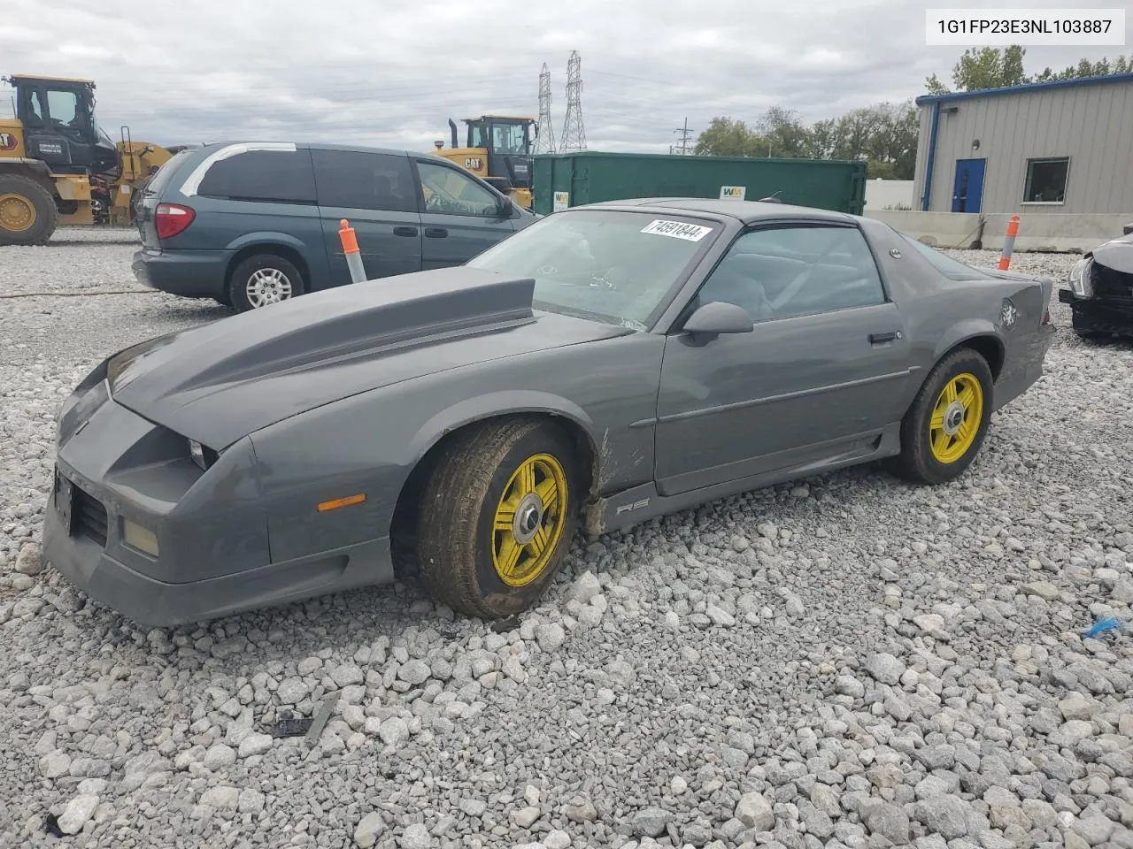 1992 Chevrolet Camaro Rs VIN: 1G1FP23E3NL103887 Lot: 74591844