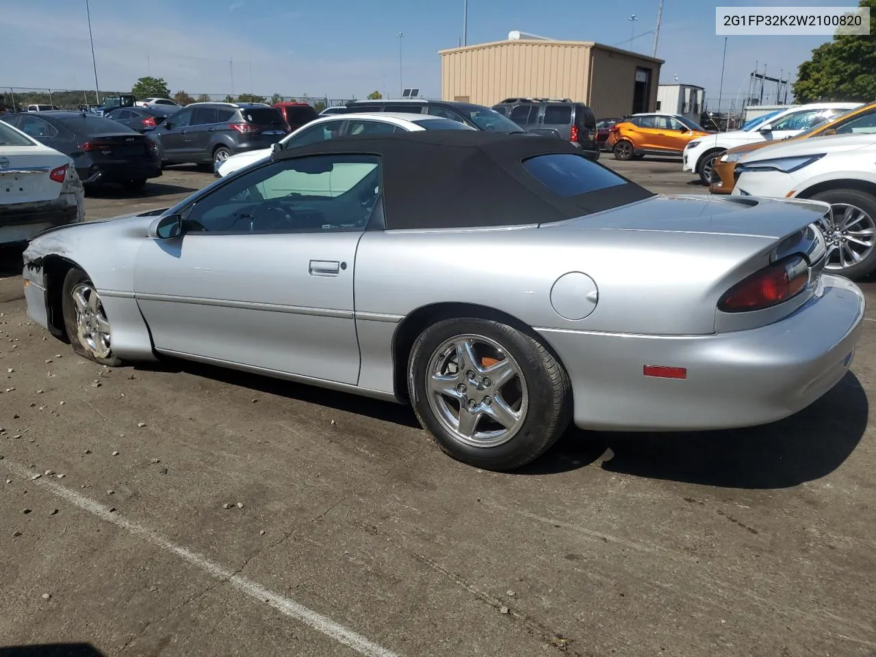 1998 Chevrolet Camaro VIN: 2G1FP32K2W2100820 Lot: 72539744