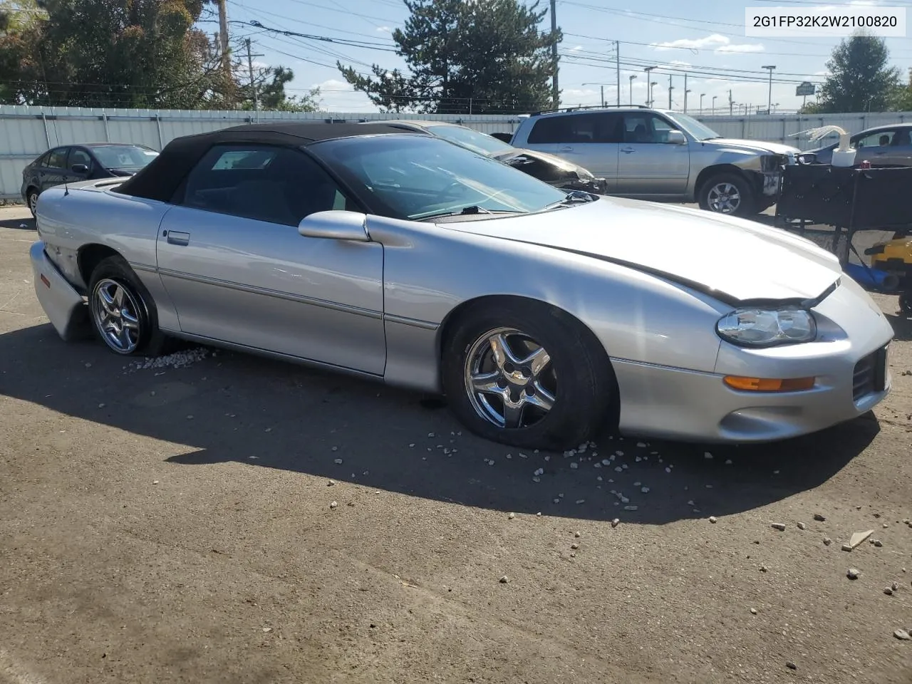 1998 Chevrolet Camaro VIN: 2G1FP32K2W2100820 Lot: 72539744