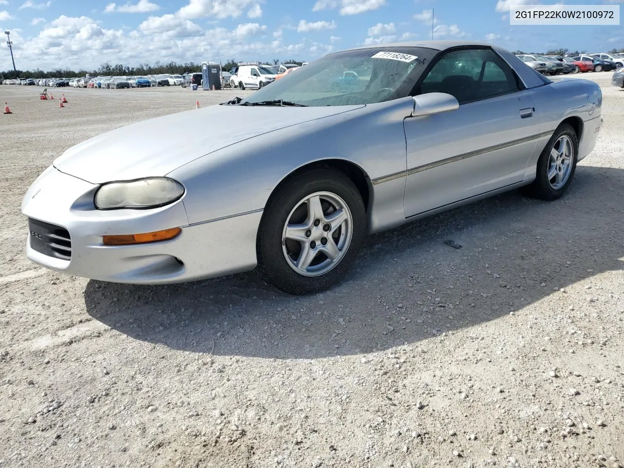 1998 Chevrolet Camaro VIN: 2G1FP22K0W2100972 Lot: 77118264