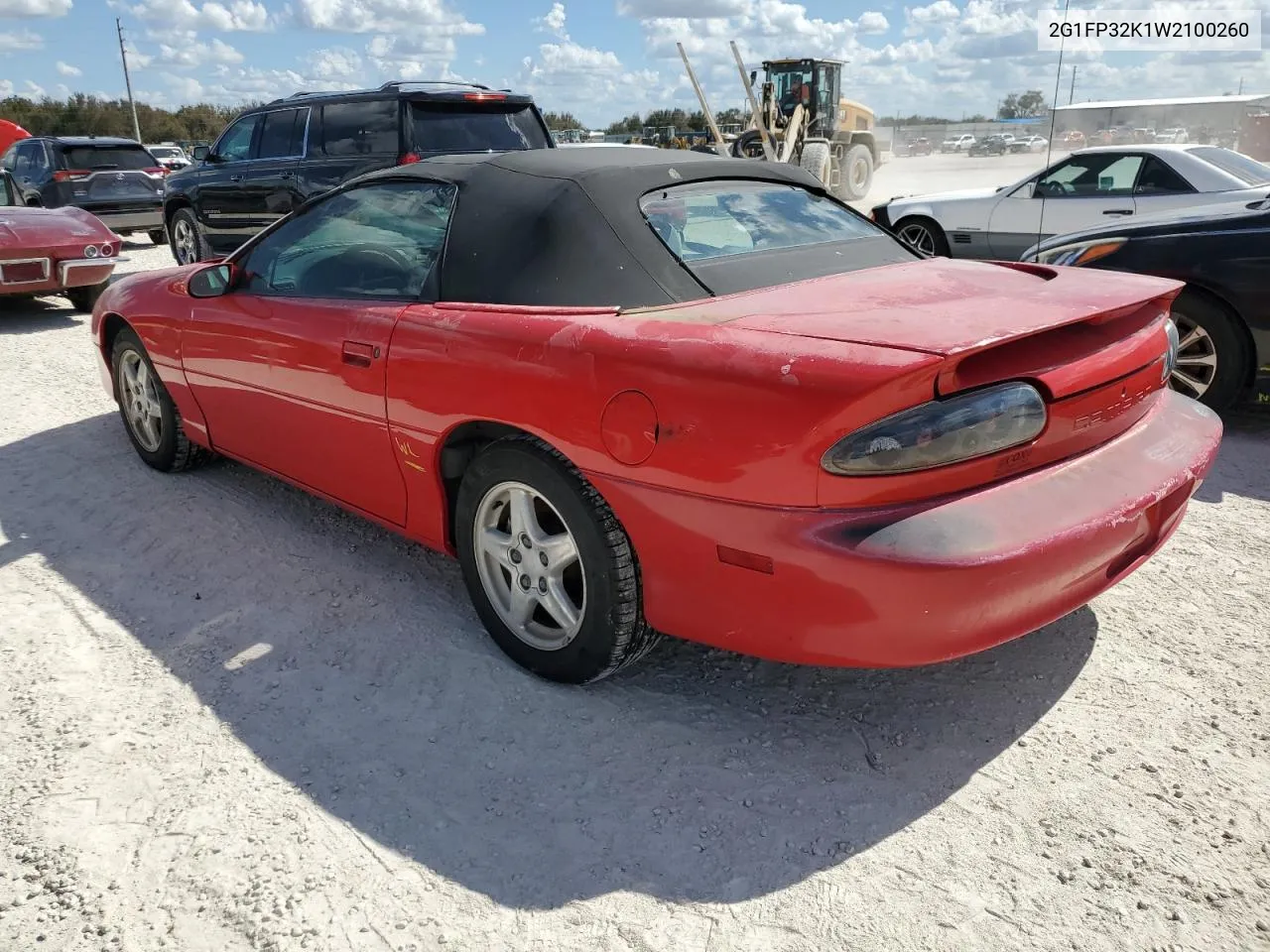 2G1FP32K1W2100260 1998 Chevrolet Camaro