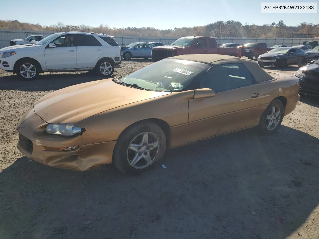 2G1FP32K4W2132183 1998 Chevrolet Camaro