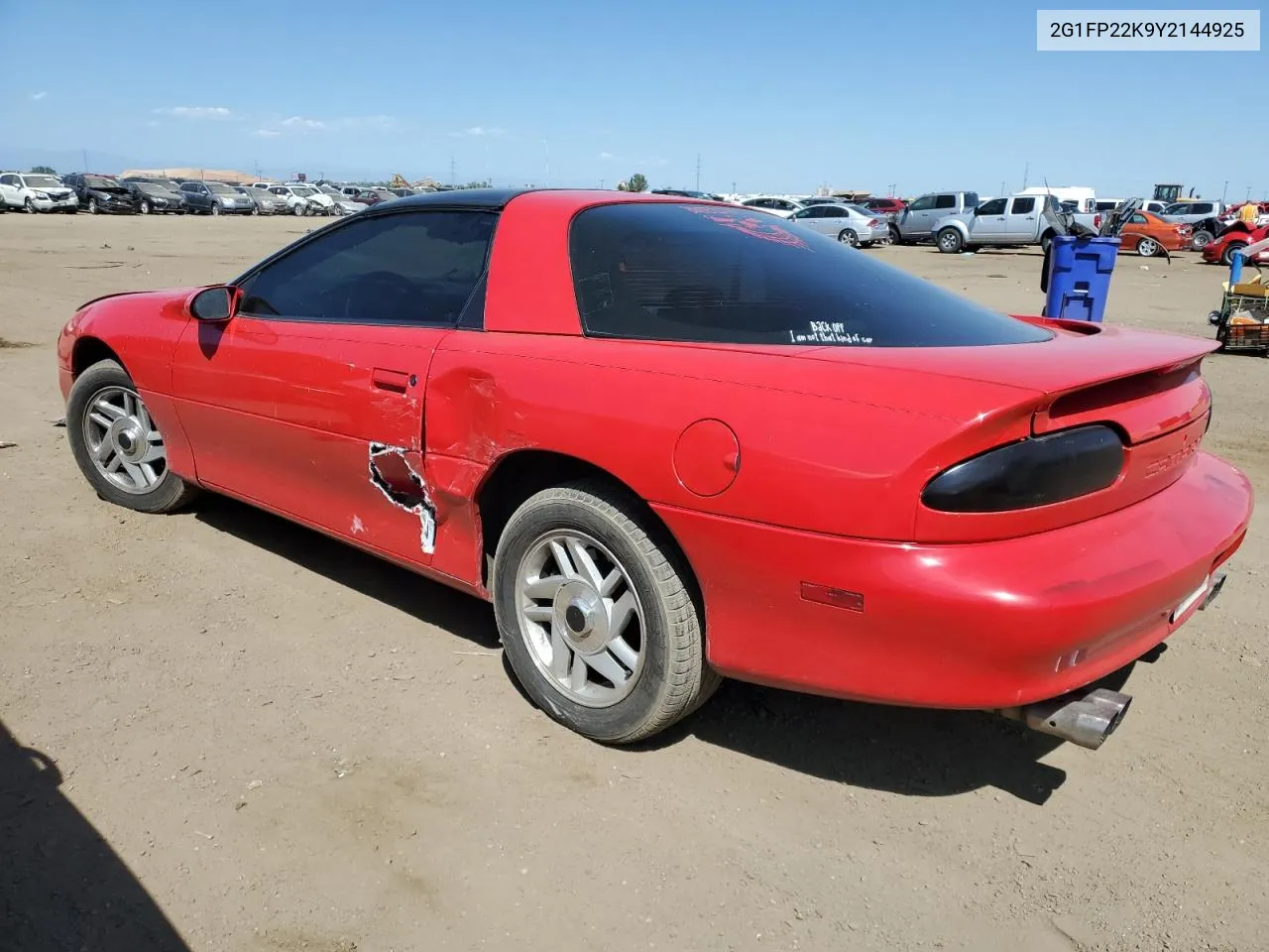 2000 Chevrolet Camaro VIN: 2G1FP22K9Y2144925 Lot: 69644794