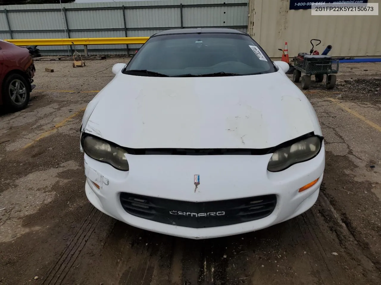 2000 Chevrolet Camaro VIN: 2G1FP22K5Y2150673 Lot: 72782244