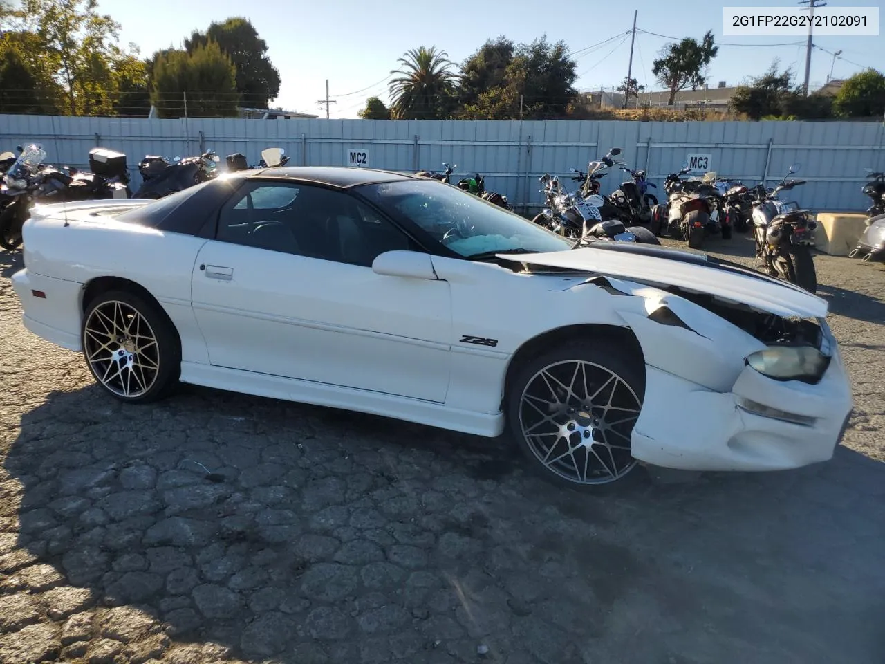 2000 Chevrolet Camaro Z28 VIN: 2G1FP22G2Y2102091 Lot: 73015304