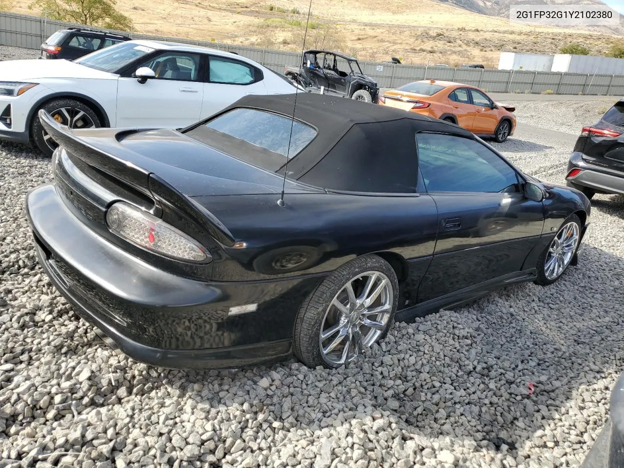 2000 Chevrolet Camaro Z28 VIN: 2G1FP32G1Y2102380 Lot: 74539954