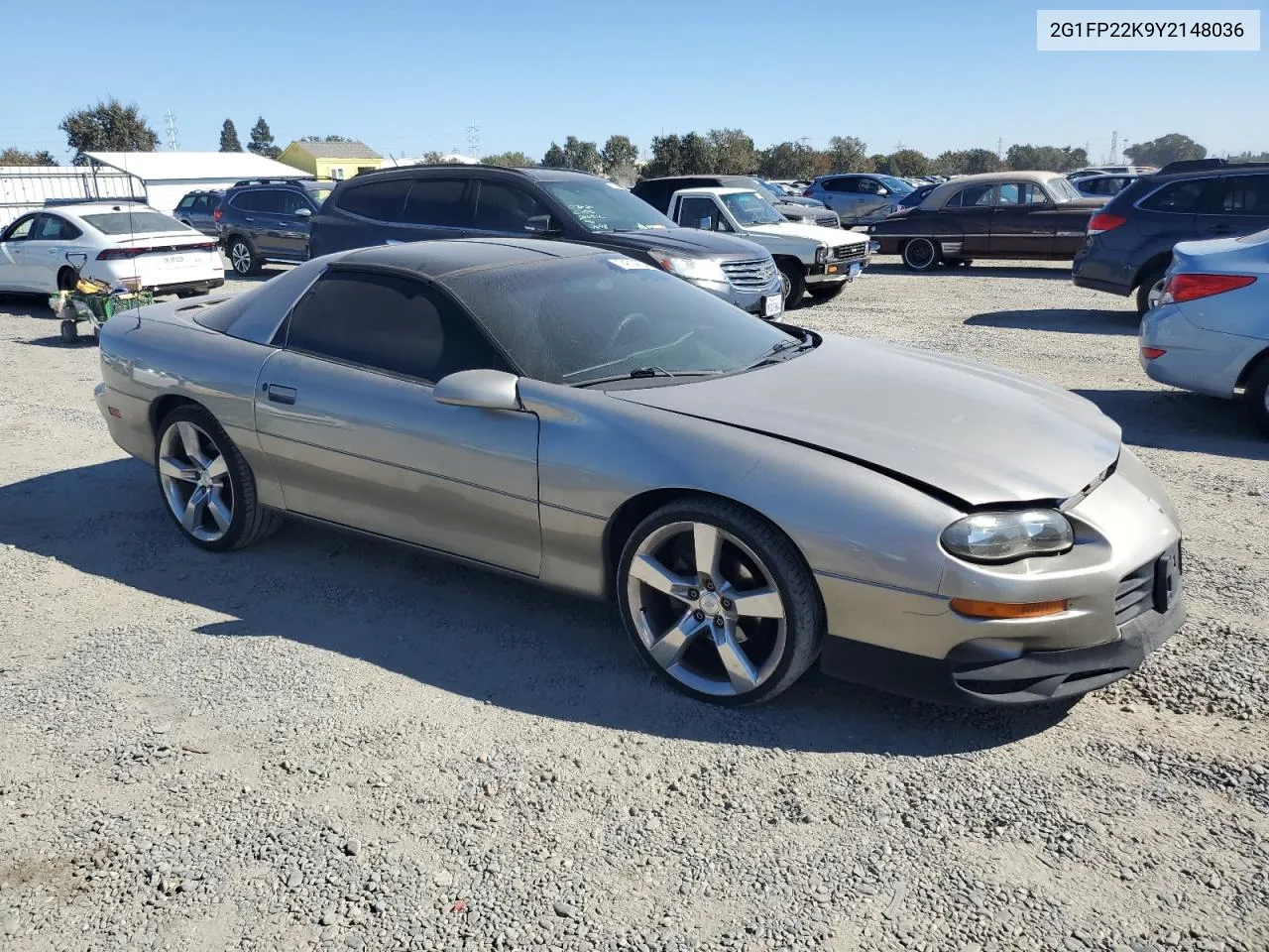 2000 Chevrolet Camaro VIN: 2G1FP22K9Y2148036 Lot: 74614804