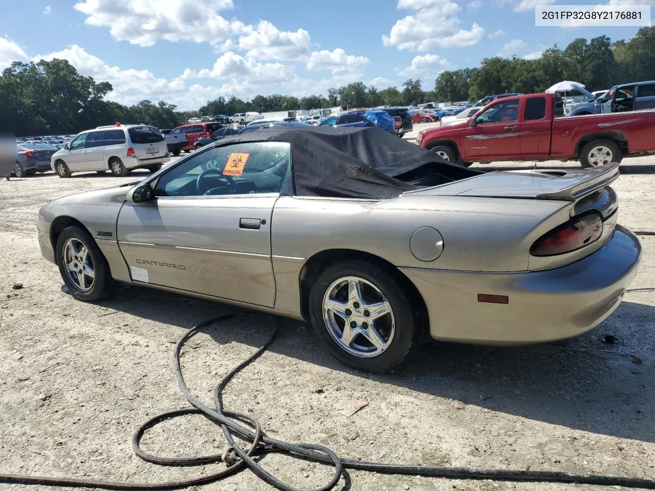 2000 Chevrolet Camaro Z28 VIN: 2G1FP32G8Y2176881 Lot: 75519664