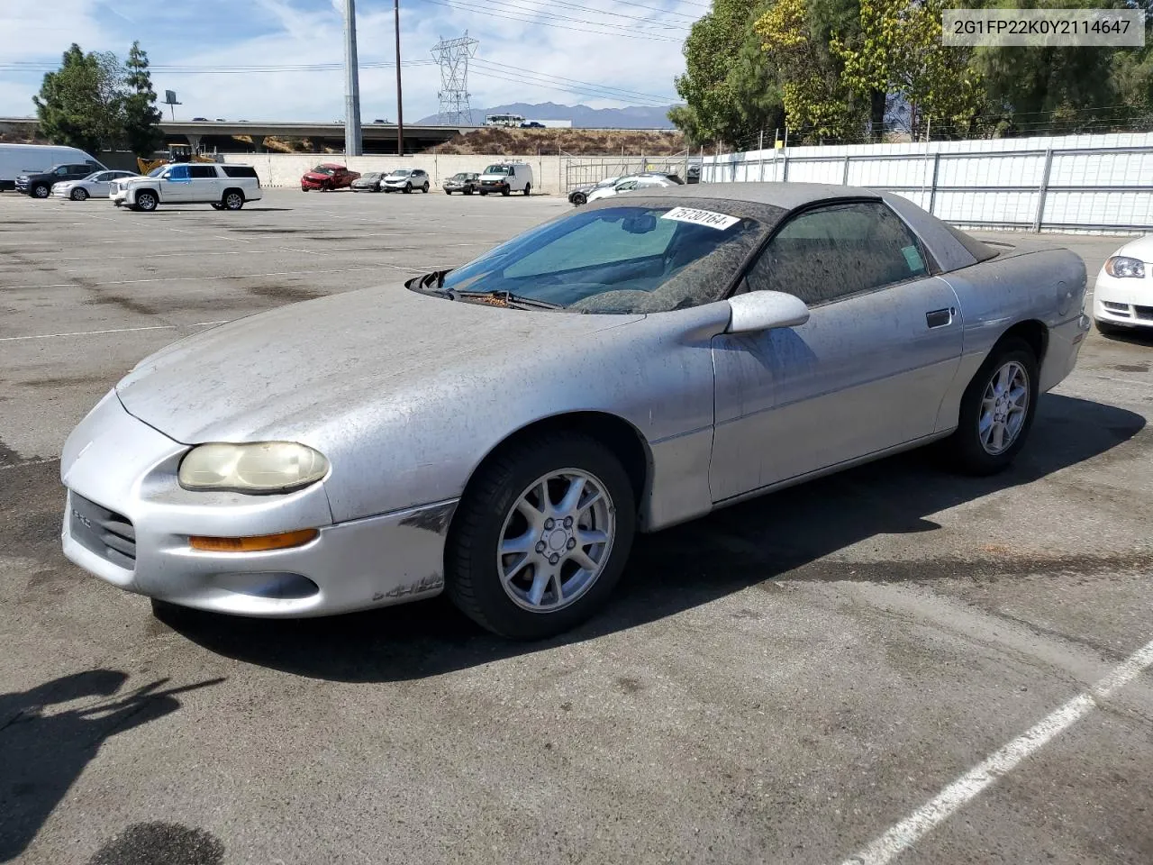 2000 Chevrolet Camaro VIN: 2G1FP22K0Y2114647 Lot: 75730164