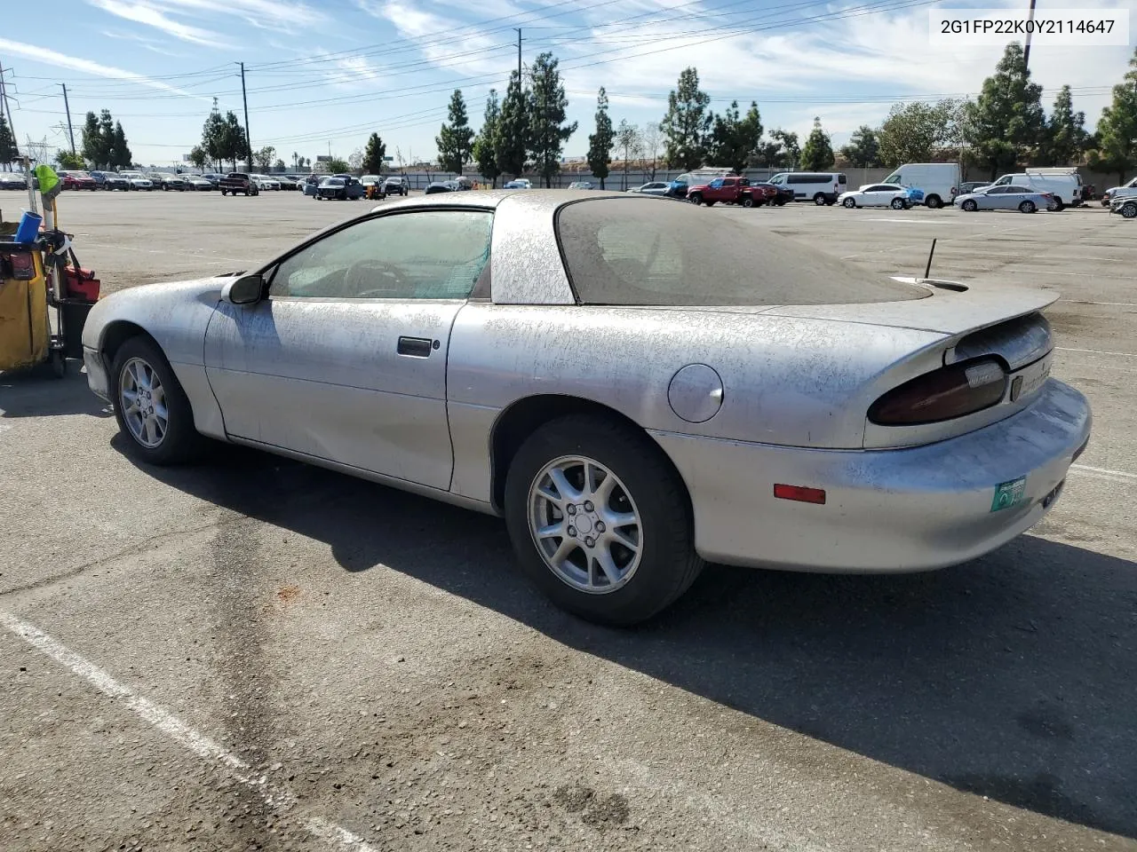 2000 Chevrolet Camaro VIN: 2G1FP22K0Y2114647 Lot: 75730164