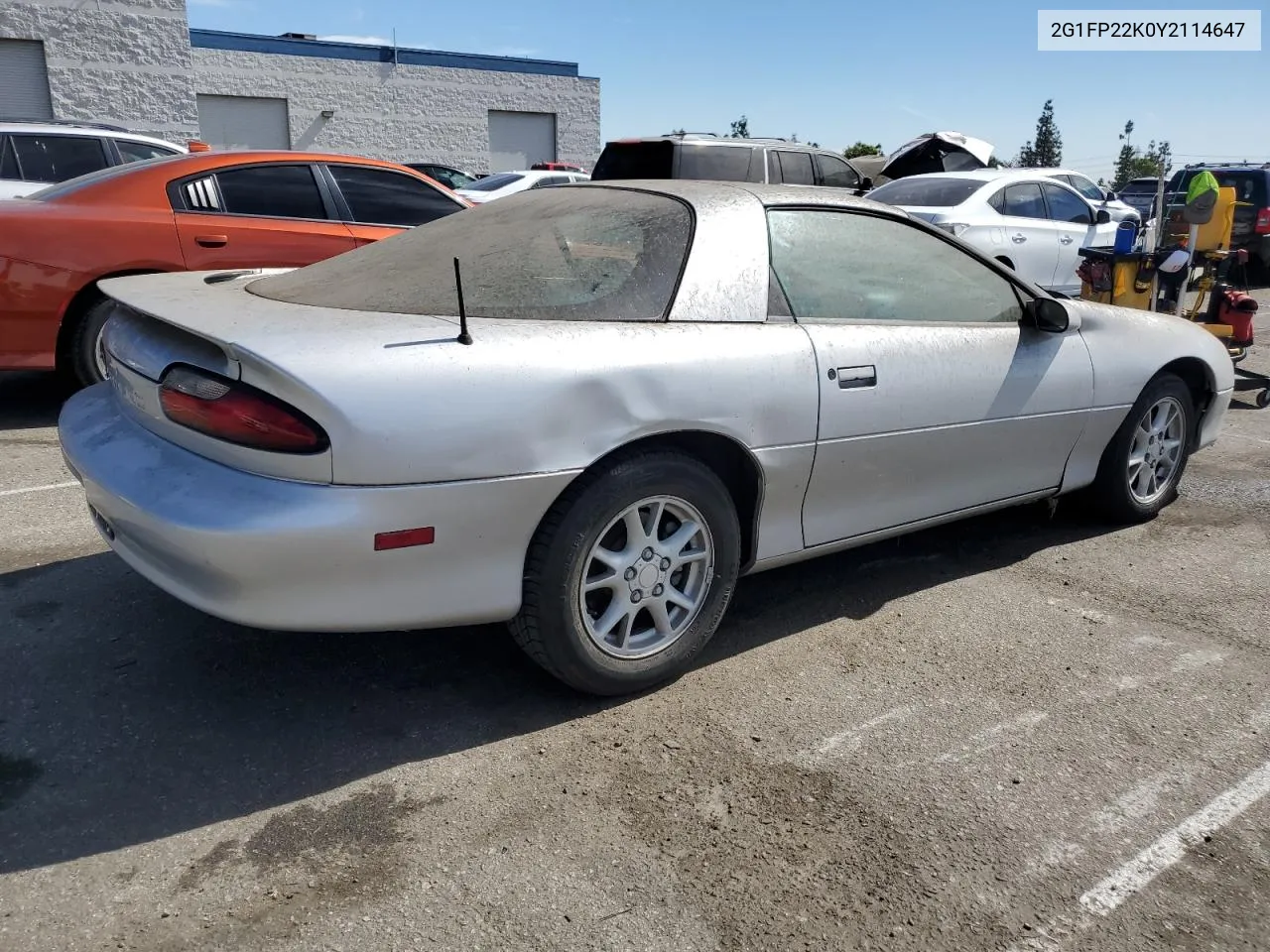 2000 Chevrolet Camaro VIN: 2G1FP22K0Y2114647 Lot: 75730164