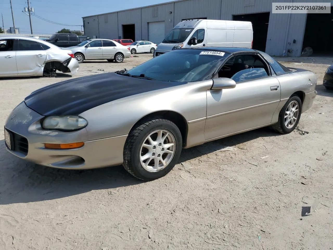 2000 Chevrolet Camaro VIN: 2G1FP22K2Y2107361 Lot: 77514654