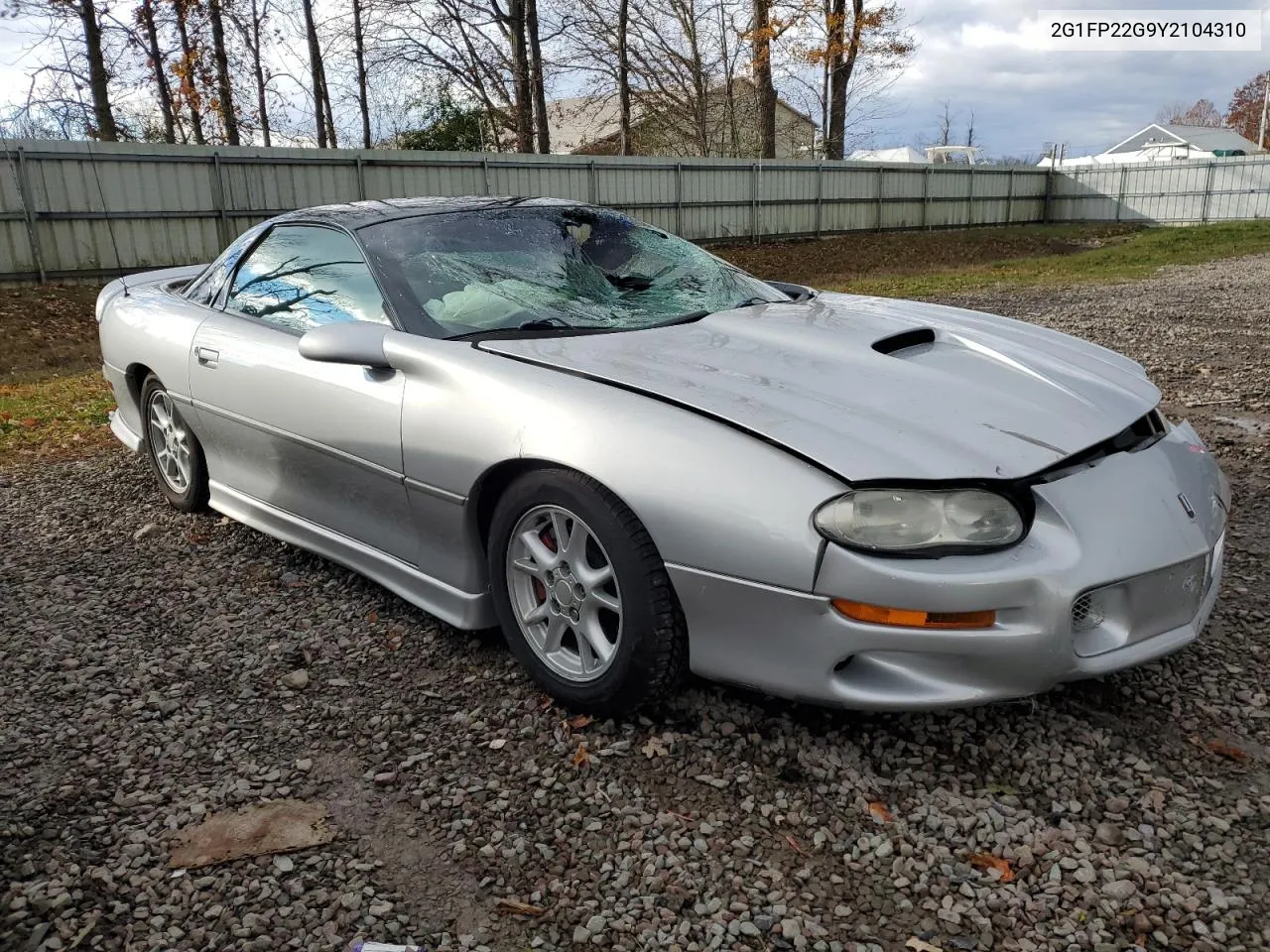 2000 Chevrolet Camaro Z28 VIN: 2G1FP22G9Y2104310 Lot: 77654484