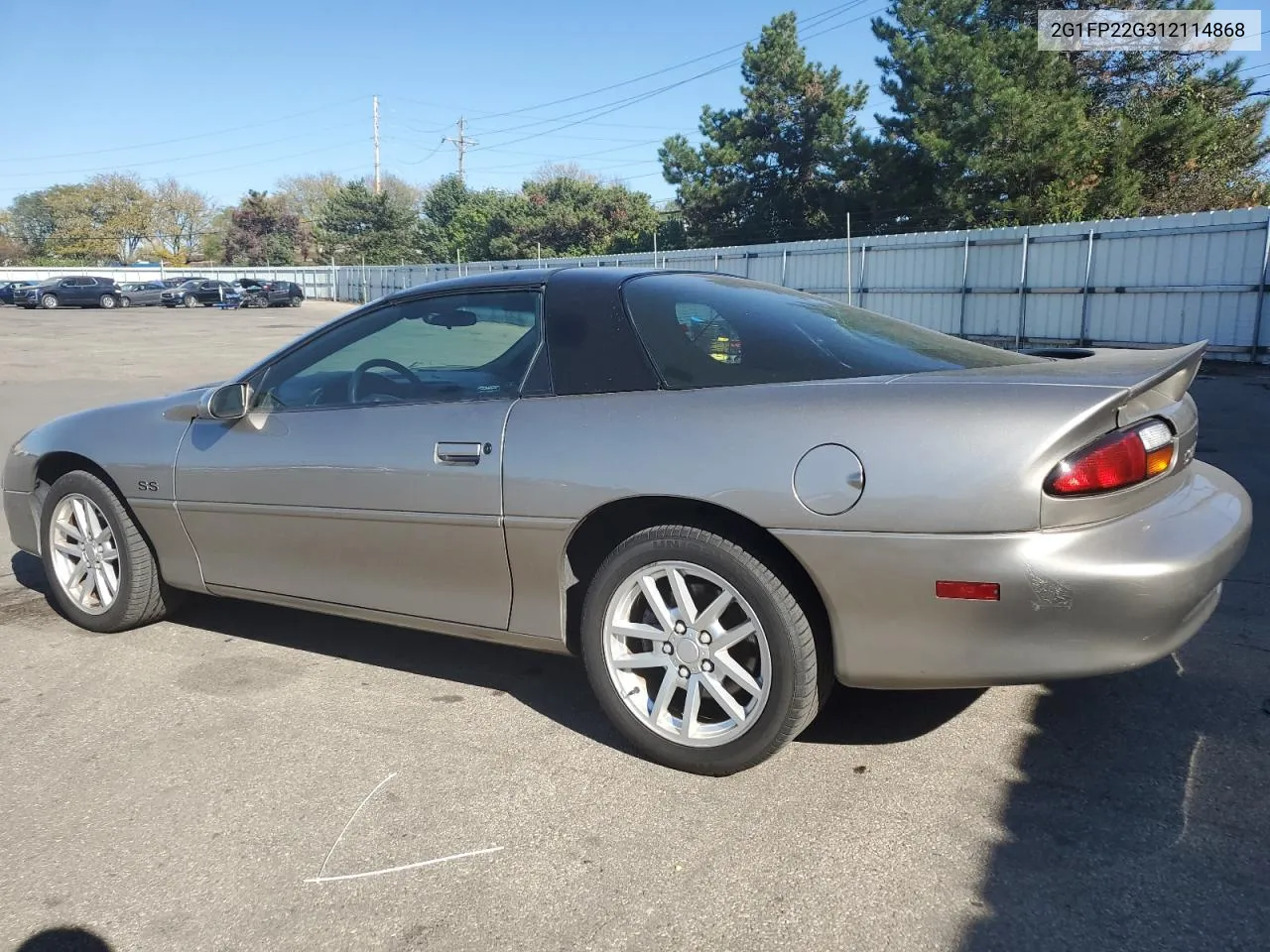 2001 Chevrolet Camaro Z28 VIN: 2G1FP22G312114868 Lot: 75703914