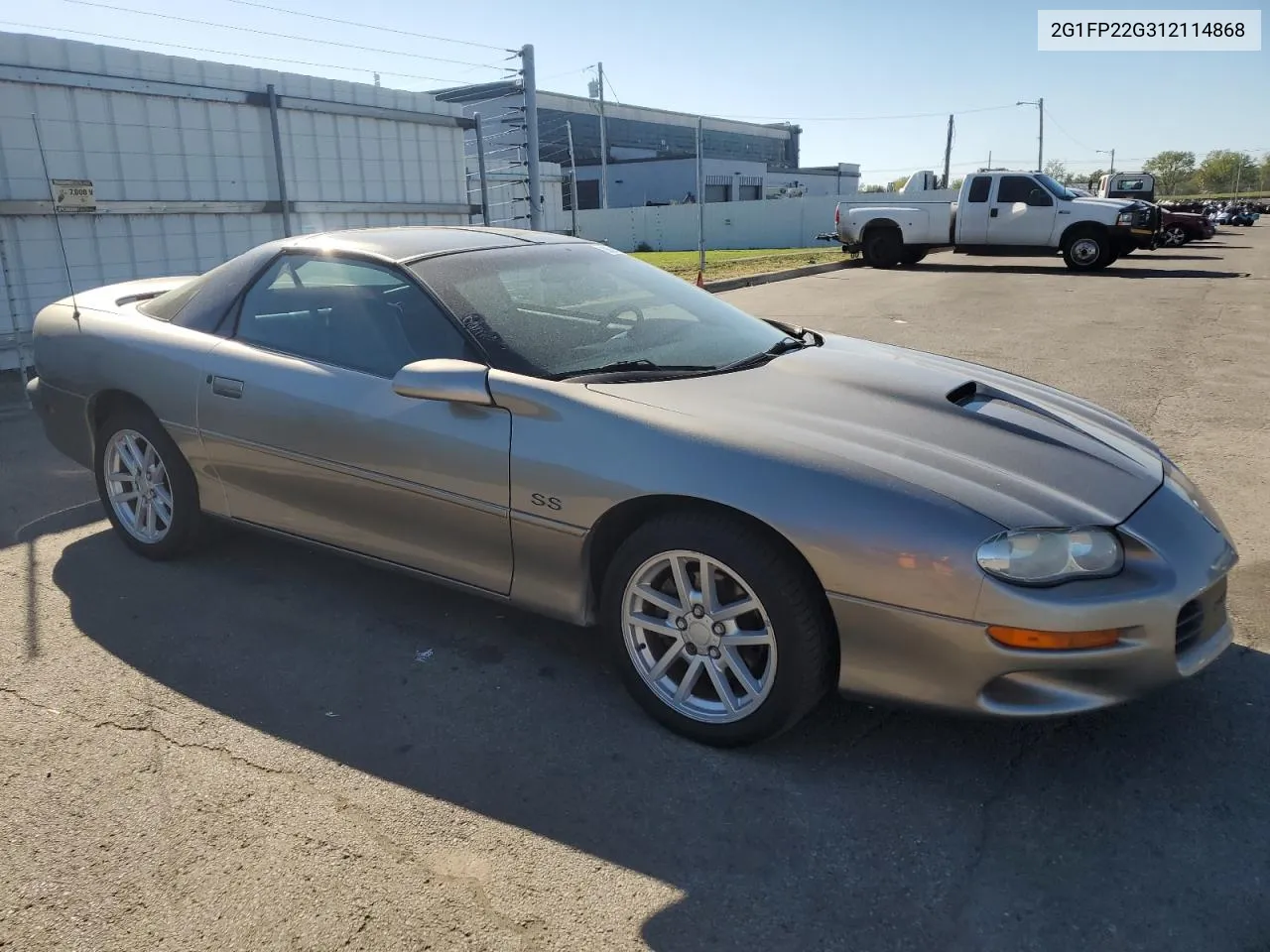 2001 Chevrolet Camaro Z28 VIN: 2G1FP22G312114868 Lot: 75703914