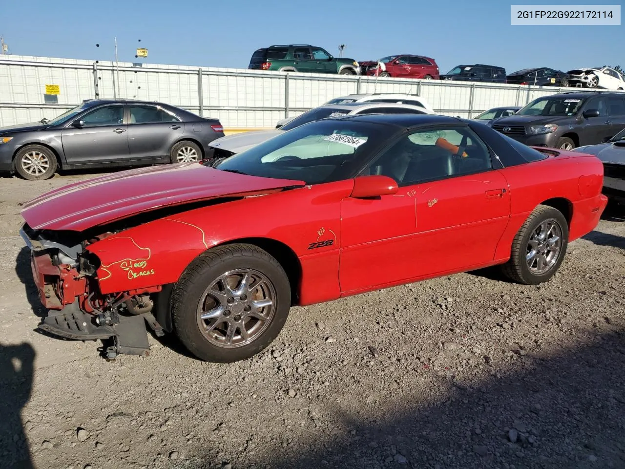 2002 Chevrolet Camaro Z28 VIN: 2G1FP22G922172114 Lot: 73561954