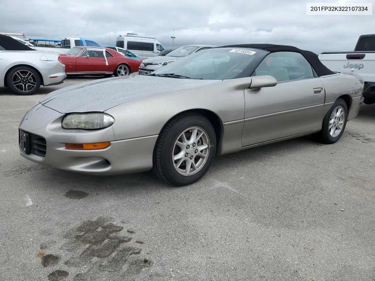 2002 Chevrolet Camaro VIN: 2G1FP32K322107334 Lot: 74818084