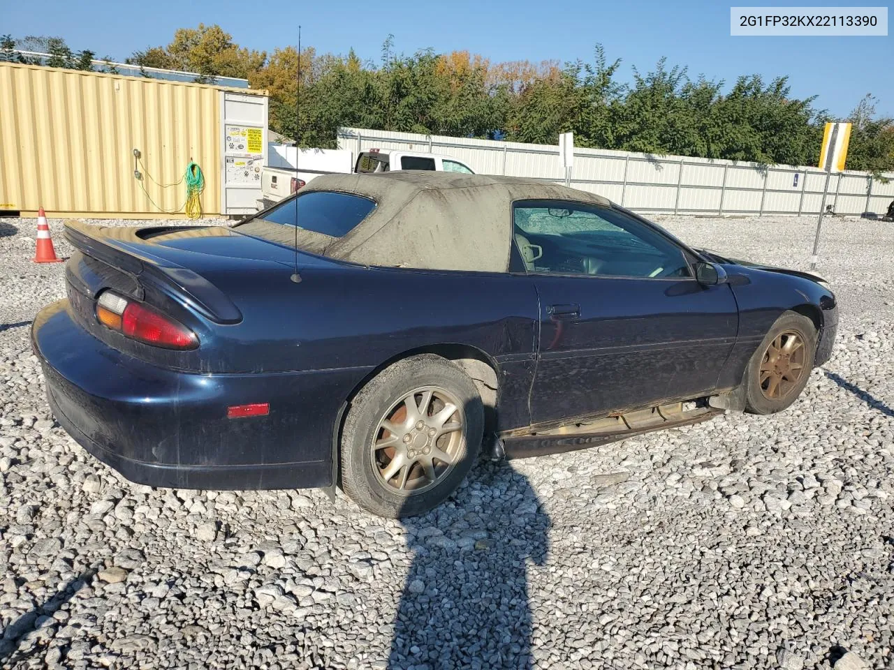 2002 Chevrolet Camaro VIN: 2G1FP32KX22113390 Lot: 76444024