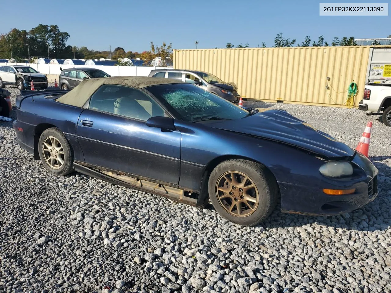 2002 Chevrolet Camaro VIN: 2G1FP32KX22113390 Lot: 76444024