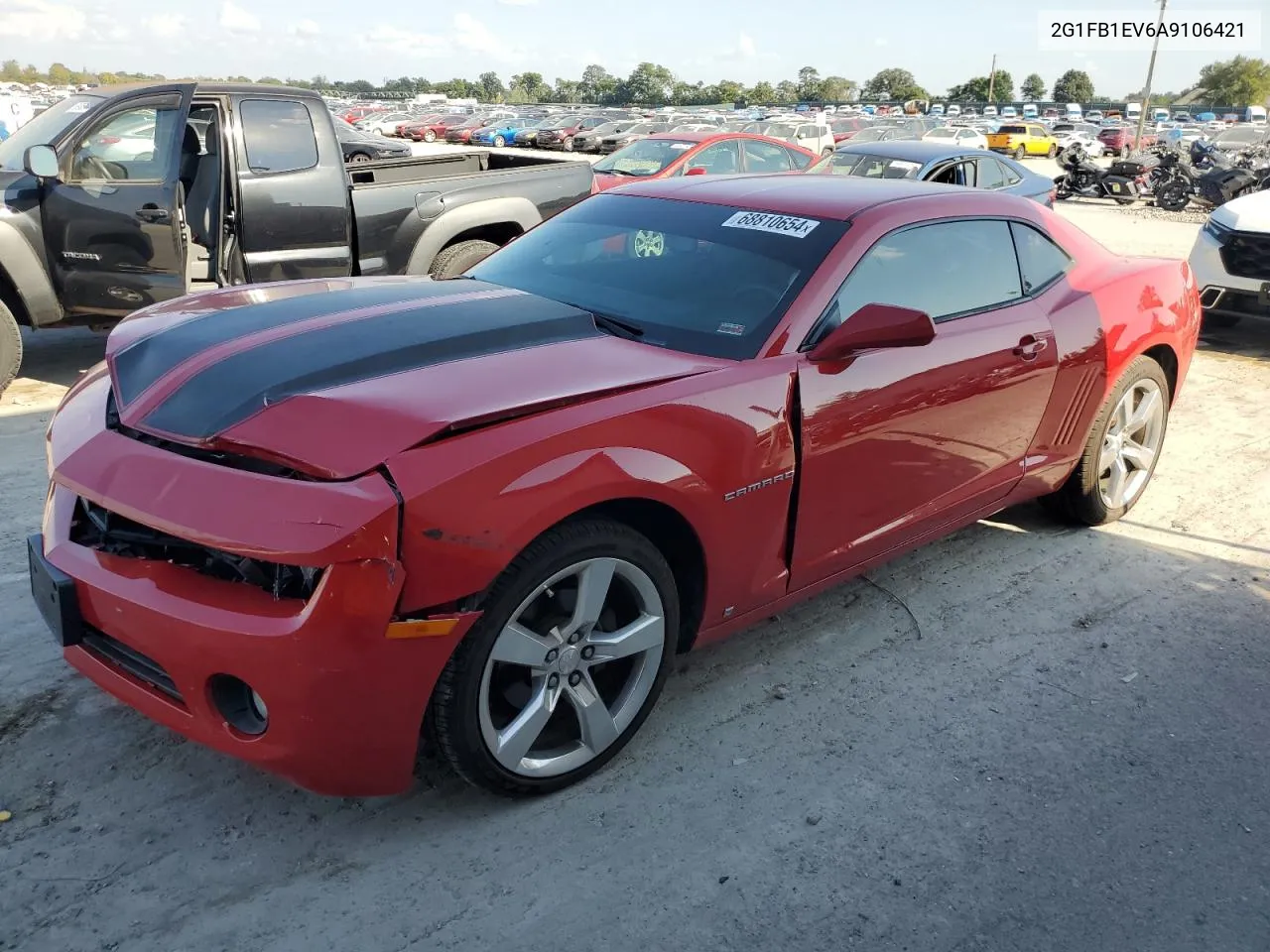 2010 Chevrolet Camaro Lt VIN: 2G1FB1EV6A9106421 Lot: 68810654