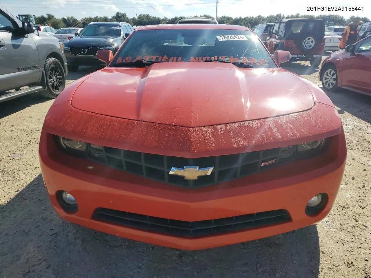 2010 Chevrolet Camaro Lt VIN: 2G1FG1EV2A9155441 Lot: 73922424