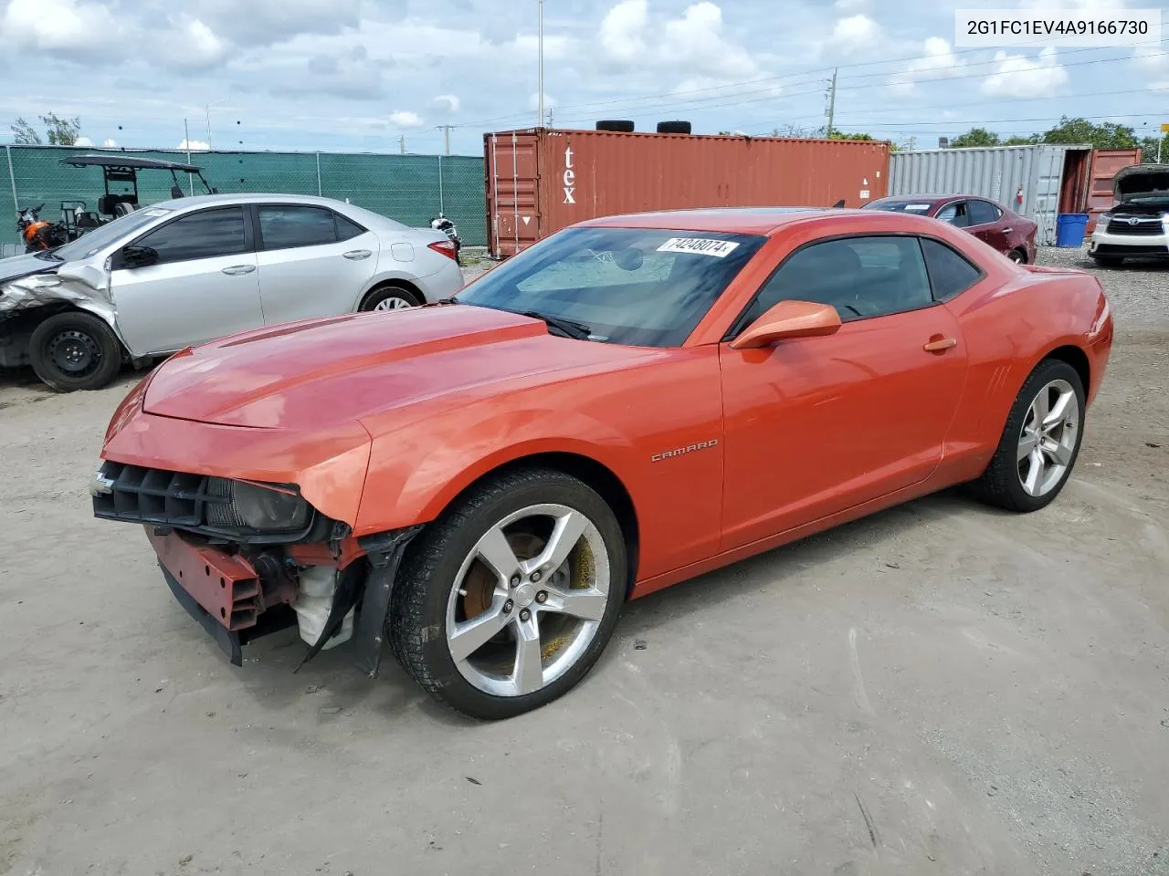 2010 Chevrolet Camaro Lt VIN: 2G1FC1EV4A9166730 Lot: 74248074