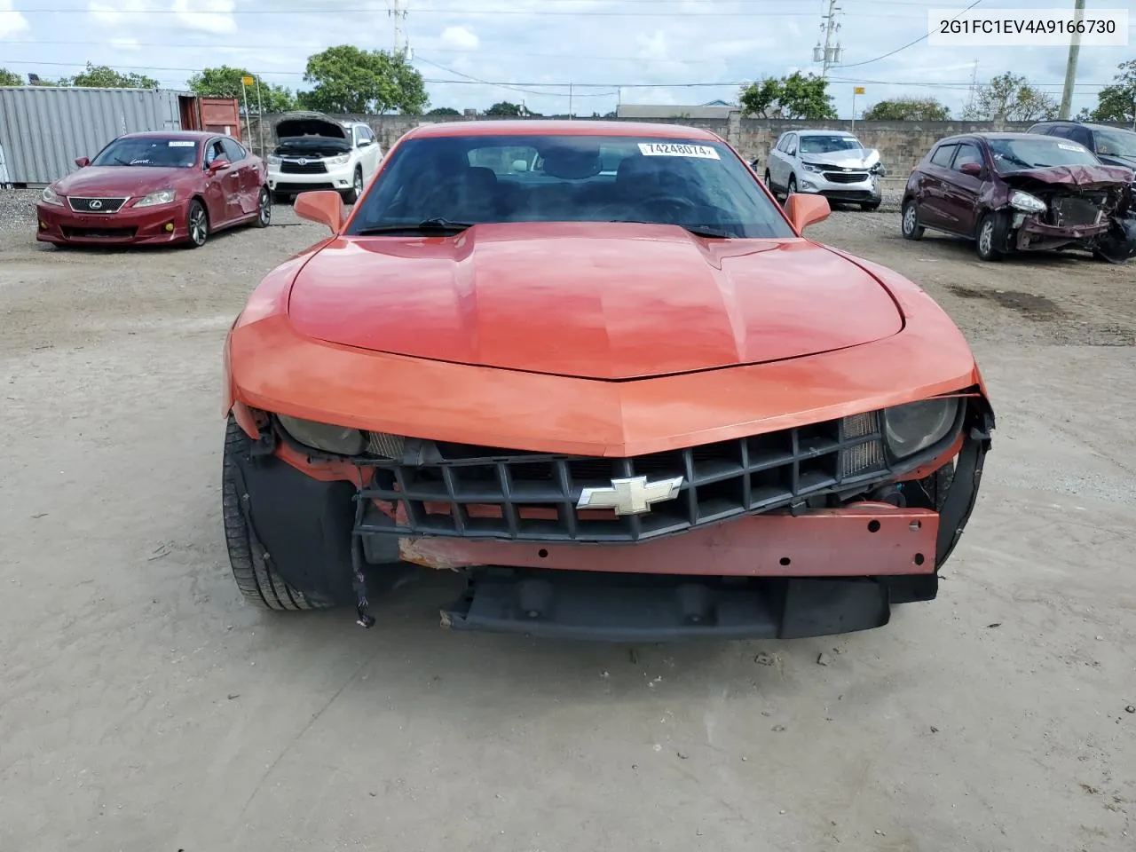 2010 Chevrolet Camaro Lt VIN: 2G1FC1EV4A9166730 Lot: 74248074