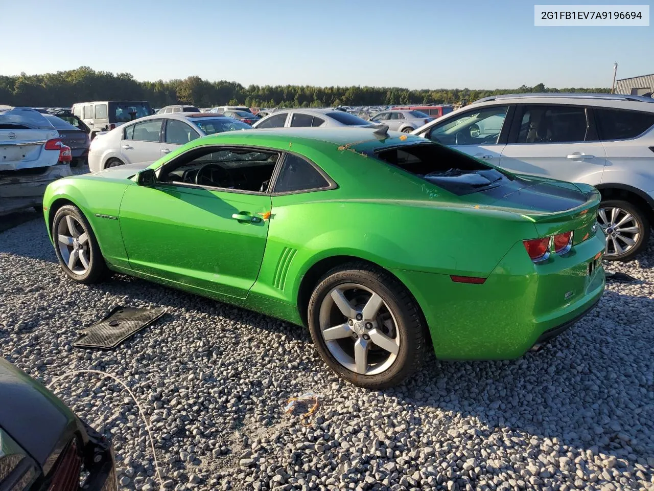 2010 Chevrolet Camaro Lt VIN: 2G1FB1EV7A9196694 Lot: 74434754