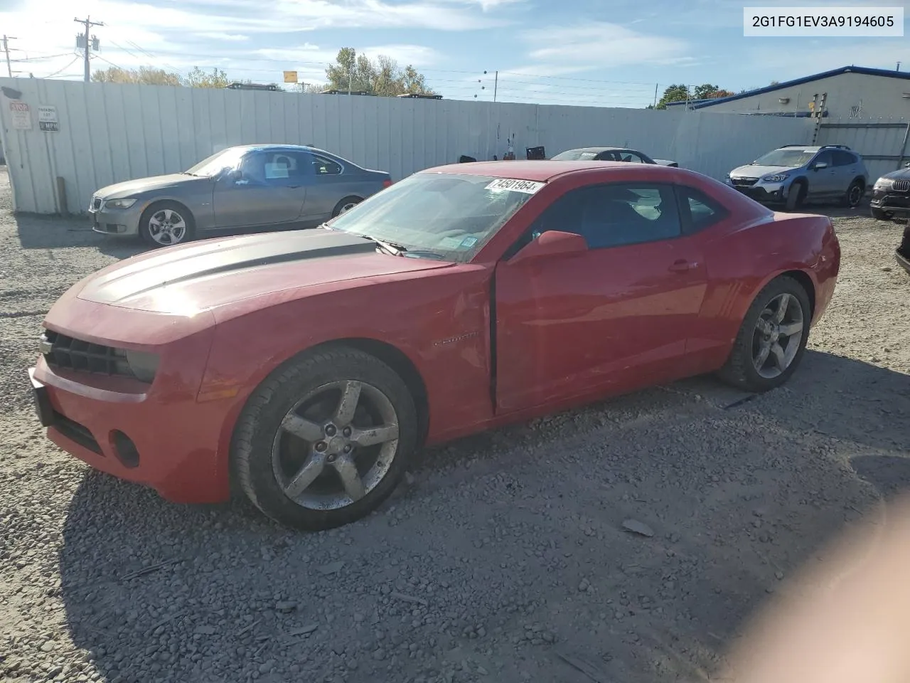 2010 Chevrolet Camaro Lt VIN: 2G1FG1EV3A9194605 Lot: 74501964