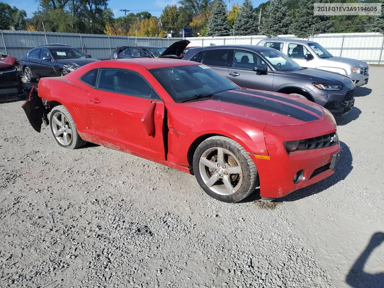 2010 Chevrolet Camaro Lt VIN: 2G1FG1EV3A9194605 Lot: 74501964