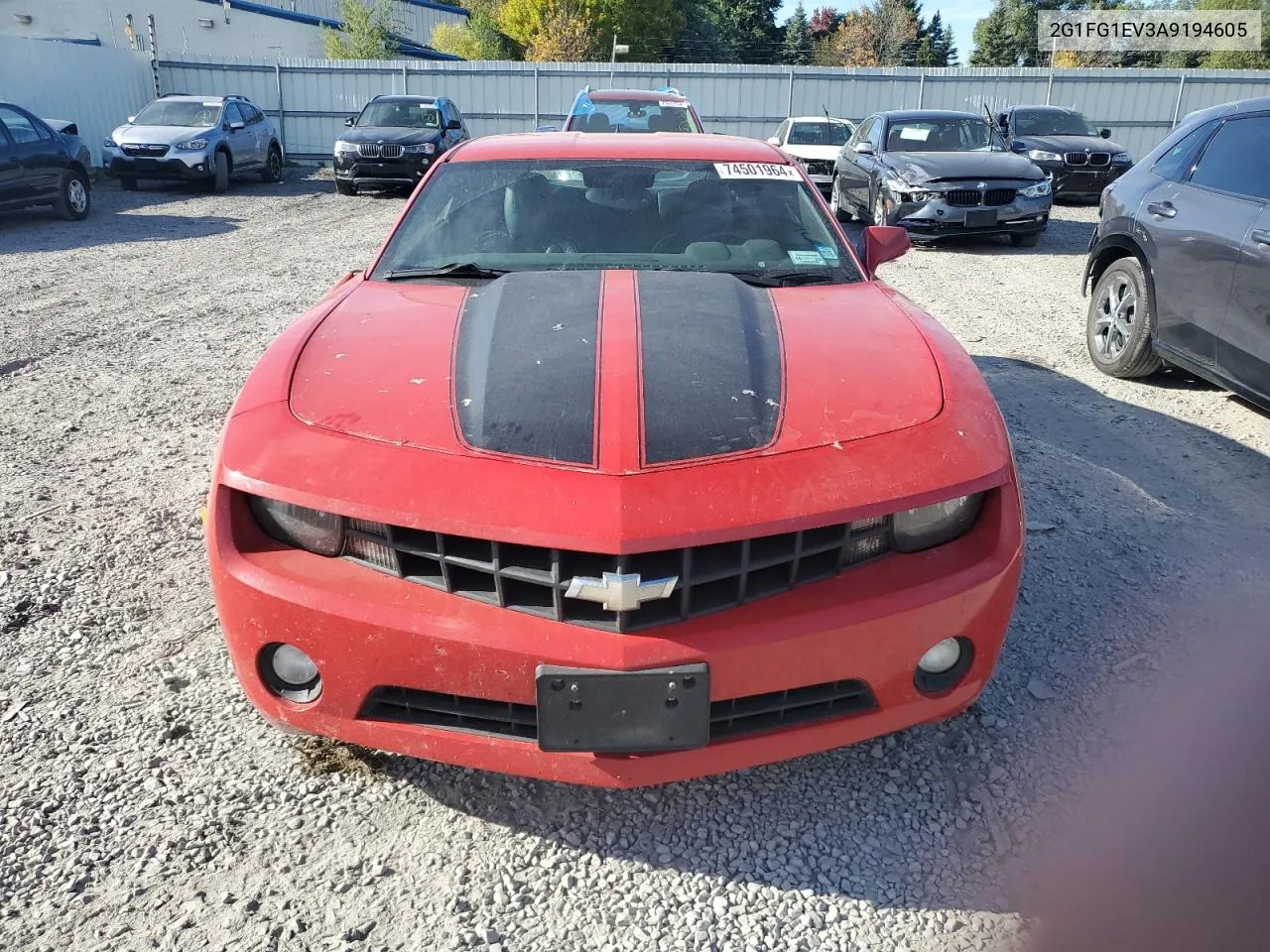 2010 Chevrolet Camaro Lt VIN: 2G1FG1EV3A9194605 Lot: 74501964