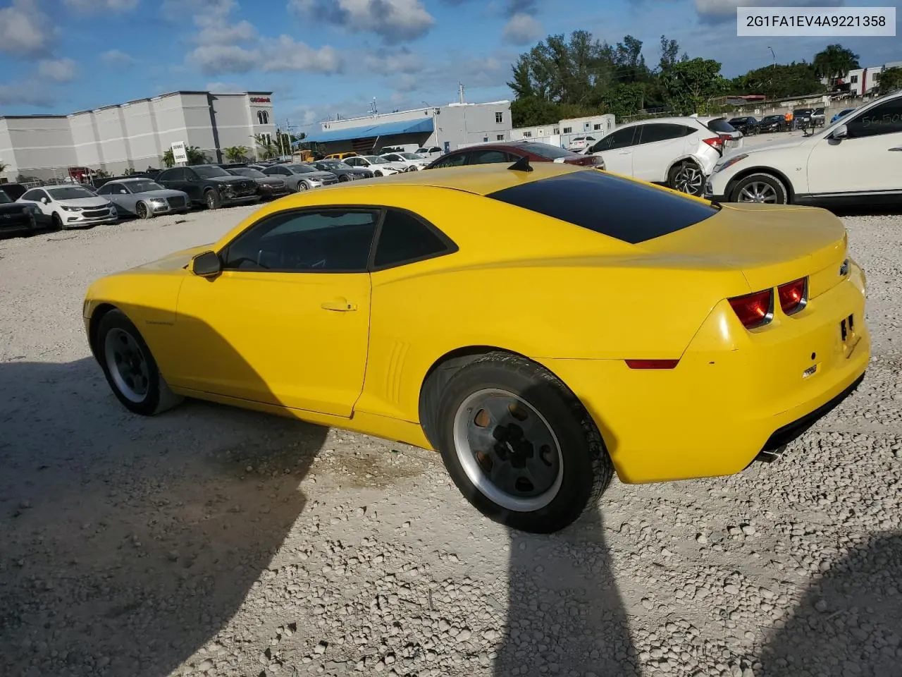 2010 Chevrolet Camaro Ls VIN: 2G1FA1EV4A9221358 Lot: 80072734